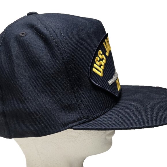 USS Jacob Jones DE-130 Eagle Crest Adjustable Snapback Hat Cap USA Made OSFA - Picture 3 of 8